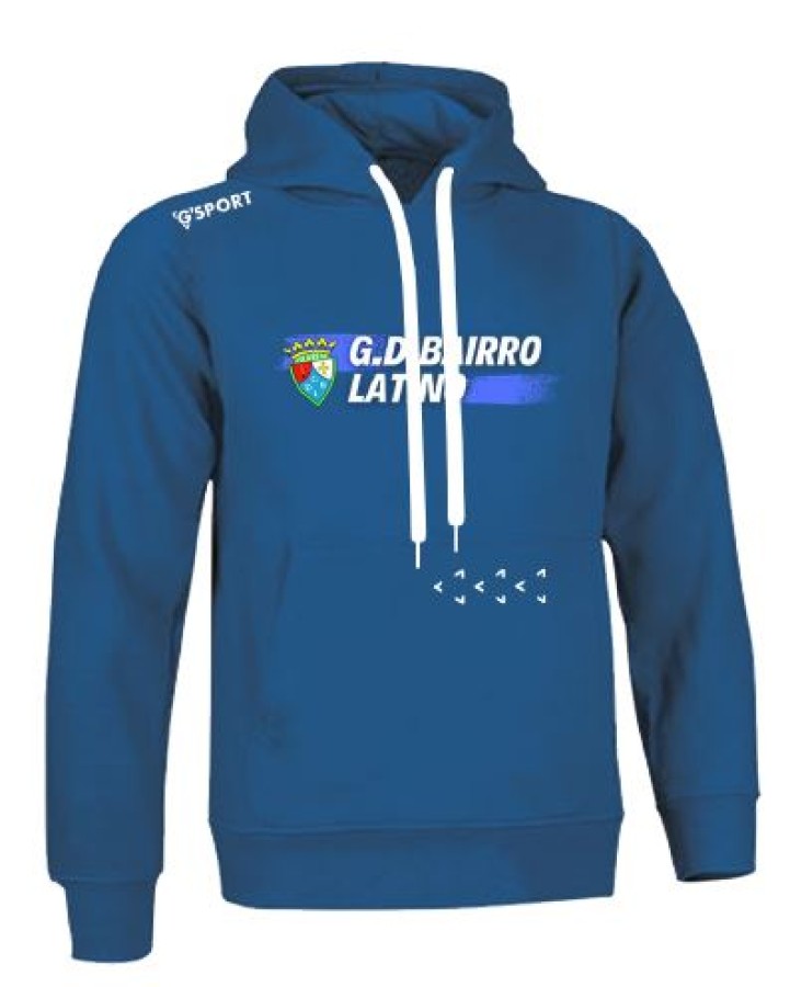 SWEAT AZUL C/CAPUZ